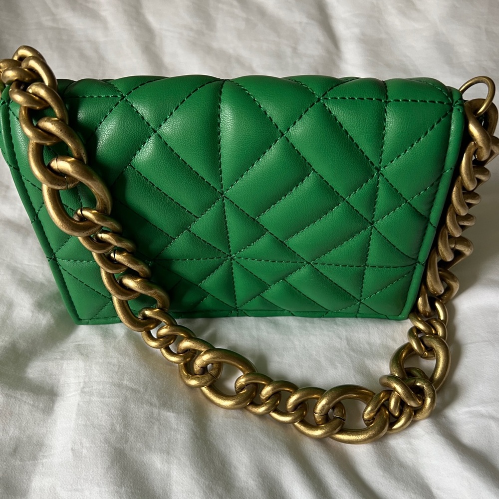 Green Zara bag